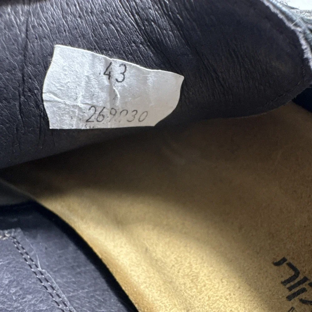 NAOT Shoes 43 EU/US 10 Black Evidence Faux Buckle Strap Oxford‎ Israel Made